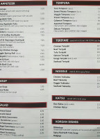 Sushi Valley menu