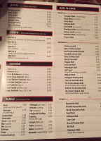 Sushi Valley menu