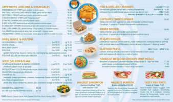 Kipps Lane Fish & Chips menu