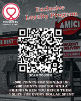 Amici Pizzeria & Family Restaurant menu