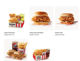 KFC menu