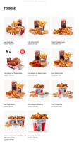 KFC menu