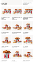 KFC menu