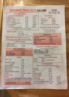 The Railway Diner menu