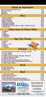 Kemptville Family menu