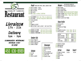 G's Pizza menu