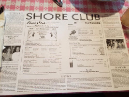 Shore Club Lobster Supper menu