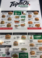 Triple O's Chevron Hope menu