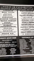 Pizza One Muskoka menu