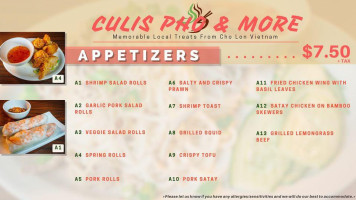 Culis Pho More menu