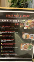 Culis Pho More menu