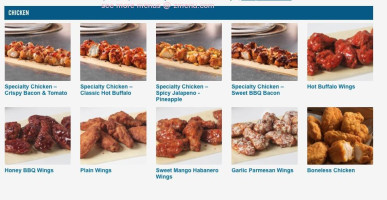 Domino's Pizza menu