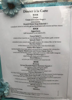 Bacchus Bistro menu