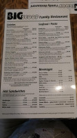 The Big Scoop Family Restaurant menu