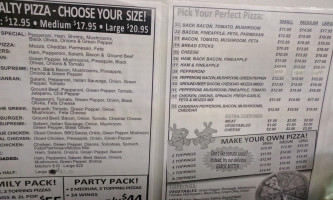 Aardvark's Pizza Wings menu