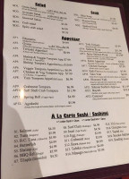 Markham Sushi menu