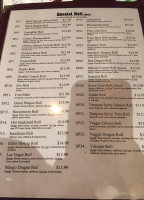 Markham Sushi menu