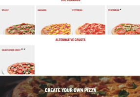 Boston Pizza menu