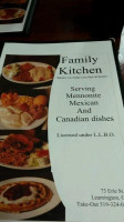 Family Kitchen menu