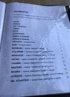 Café Terrasse La Tanière menu