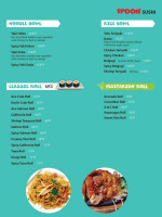 spoon sushi express menu