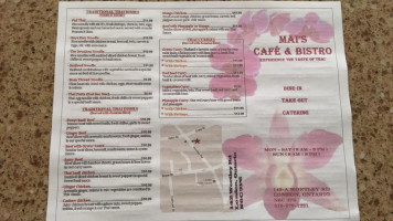 Mai's Café Bistro menu