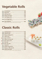 Nippon Sushi menu