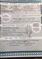 Seashore Restaurant & Blue Rock Lounge menu