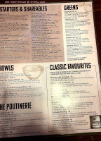 The George Traditional House- Okotoks menu