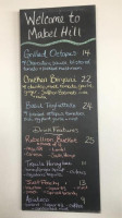 Mabel Hill Farm Kitchen Marketplace menu