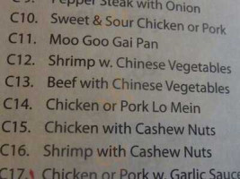 Seaside menu