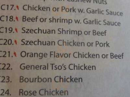 Seaside menu