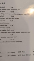 Bang's Bistro menu