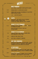 Le Trefle Noir Brasserie Artisanale menu