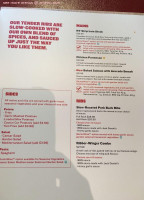 Boston Pizza menu