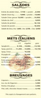 Crabtree Pizzeria L'Assomption menu