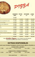 Crabtree Pizzeria L'Assomption menu