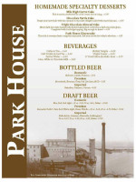 Park House Bar Restaurant Carta
