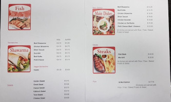 Wagih's Steakhouse Hood Grill menu