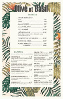 Olive et Basil menu