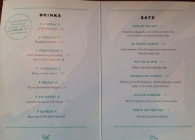 El Santo menu