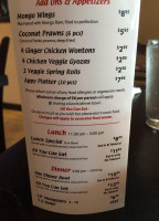 Mongo Bongo Mongolian Grill menu