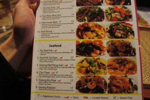 Sawaddee Thai Cuisine menu