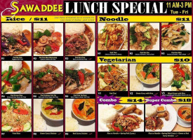 Sawaddee Thai Cuisine menu