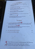 Sabhai Thai menu