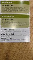 Second Cup menu