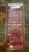 The Breakfast Barn Diner menu