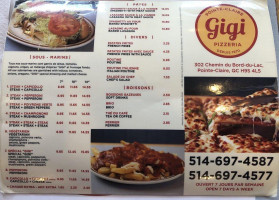 Gigi Restaurant menu