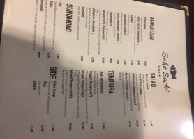 Sake Sushi menu