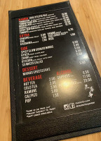 Sansotei Ramen menu